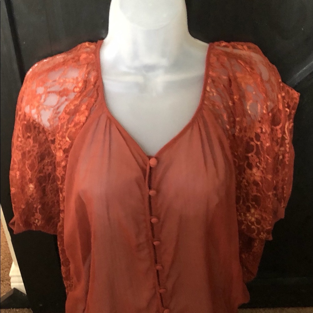 Lace Flowy Top